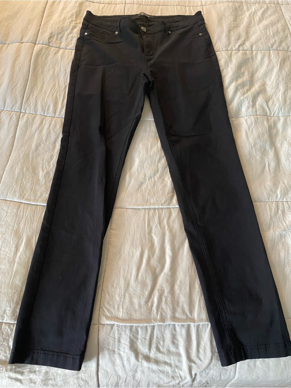 Active USA Black Straight-Leg Pants